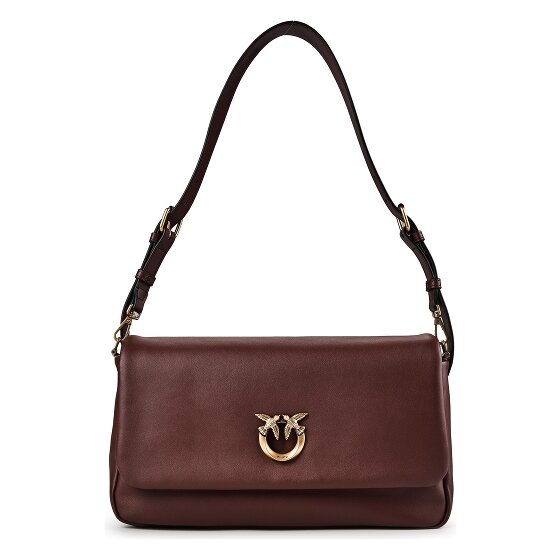 PINKO Click Soft Classic Shoulder Bag Genuine Leather 32 cm