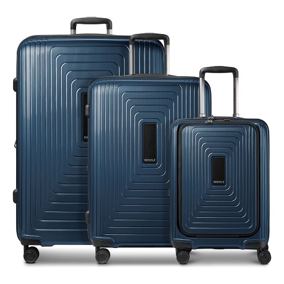 Redolz Essentials 14 4 wheels Suitcase set 3-piece Expandable
