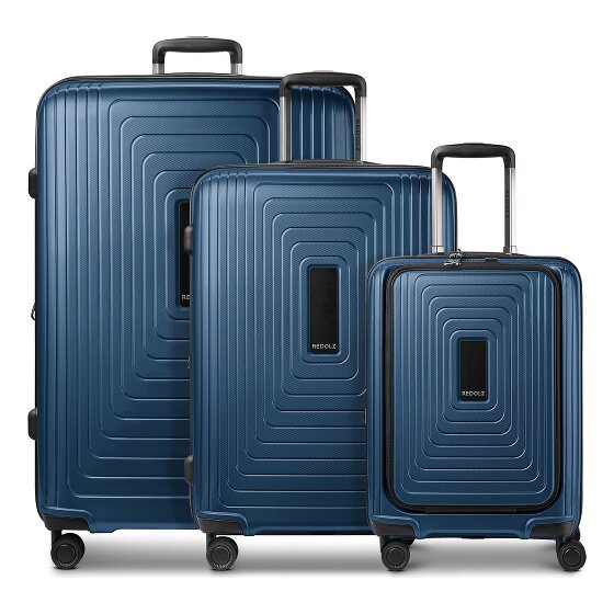 Redolz Essentials 14 4 wheels Suitcase set 3-piece Expandable