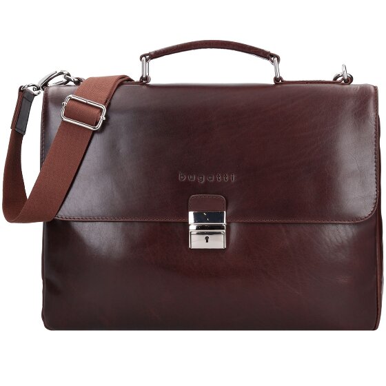 Bugatti Romano Messenger leather 40 cm laptop compartment