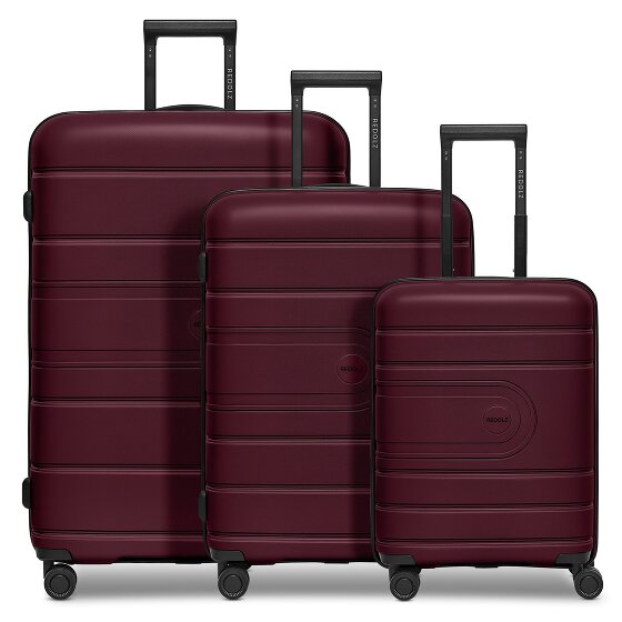 Redolz Essentials 11 4 wheels Suitcase set 3-piece with expansion pleat