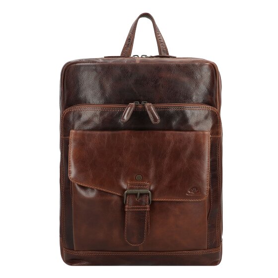 Greenburry Rugged Business backpack Leather 39 cm Laptop compartment