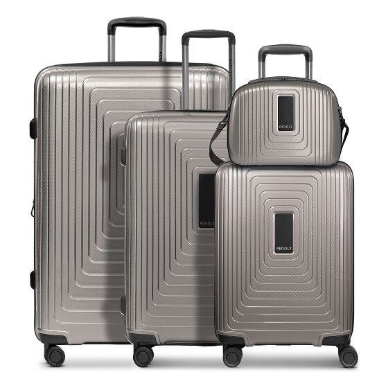 Redolz Essentials 14 4-wheel suitcase set + beauty case 4 pcs. with stretch fold