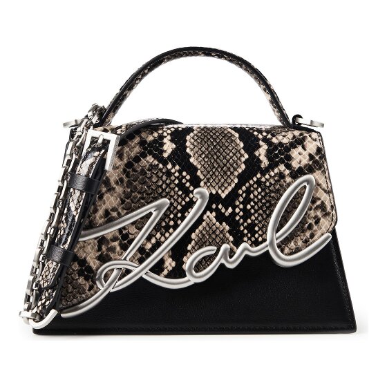 Karl Lagerfeld Signature 2.0 Handbag Genuine Leather 22 cm