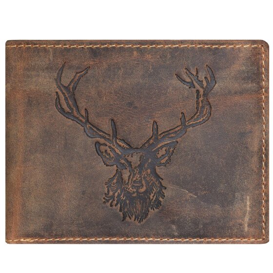 Greenburry Vintage deer wallet leather 12 cm
