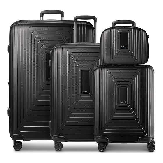 Redolz Essentials 14 4-wheel suitcase set + beauty case 4 pcs. with stretch fold