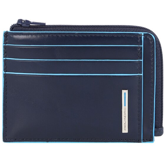 Piquadro Blue Square Credit card case RFID protection Genuine Leather 11 cm