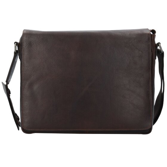 Leonhard Heyden Roma Messenger leather 38 cm laptop compartment