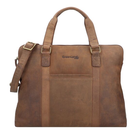 Greenland Nature Montenegro briefcase leather 40 cm laptop compartment