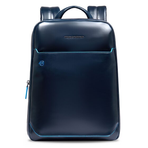 Piquadro Blue Square Daypack RFID protection Leather 37 cm Laptop compartment