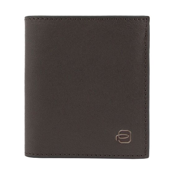 Piquadro Black Square Wallet RFID protection Leather 8.5 cm