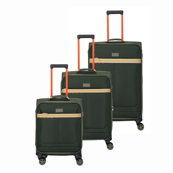 Travelite Color Craze 4 wheels Suitcase set 3-piece with expansion pleat
