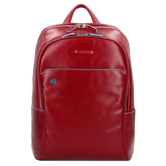 Piquadro Blue Square backpack leather 39 cm laptop compartment