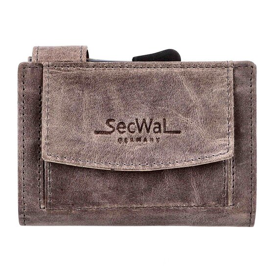 SecWal Credit card case wallet RFID leather 9 cm SecWal Credit card case wallet RFID leather 9 cm