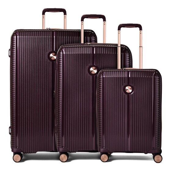 Polestream Paris 4 wheels Suitcase set 3-piece with expansion pleat
