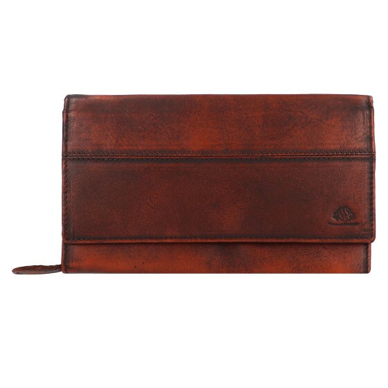 Greenburry Destressed Wallet RFID protection Leather 13 cm