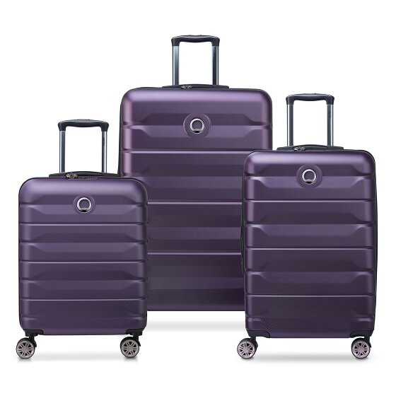 Delsey Paris Air Armour 4 wheels Suitcase set 3-piece with expansion pleat