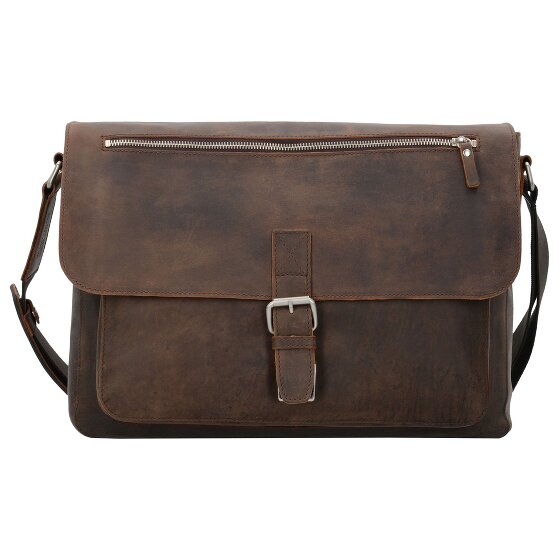 Leonhard Heyden Salisbury Messenger leather 40 cm laptop compartment