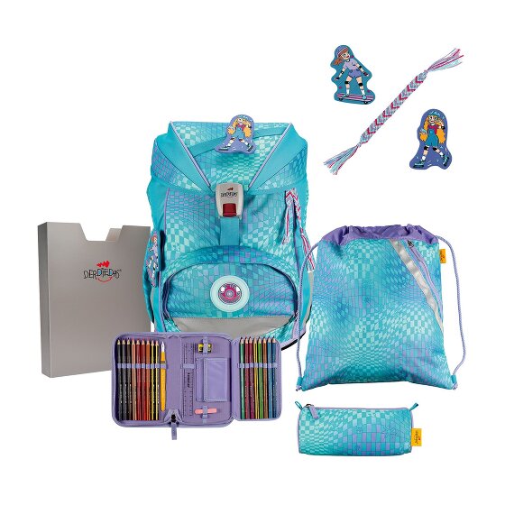 DerDieDas ErgoFlex LED school bag set 5pcs.