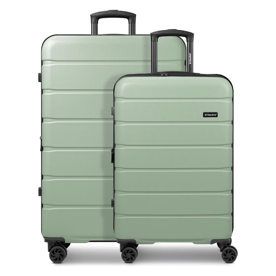 Saxoline Miami 4 wheels Suitcase set 2-piece with expansion pleat