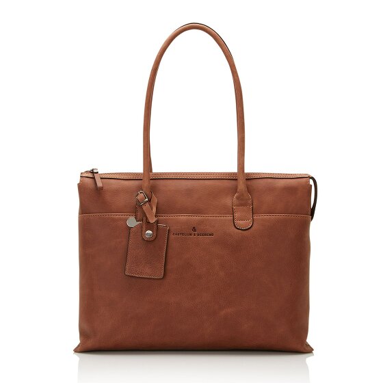 Castelijn & Beerens Carisma shoulder bag RFID leather 40 cm laptop compartment