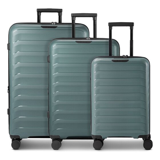 d&n Toronto 4 wheels Suitcase set 3-piece with expansion pleat