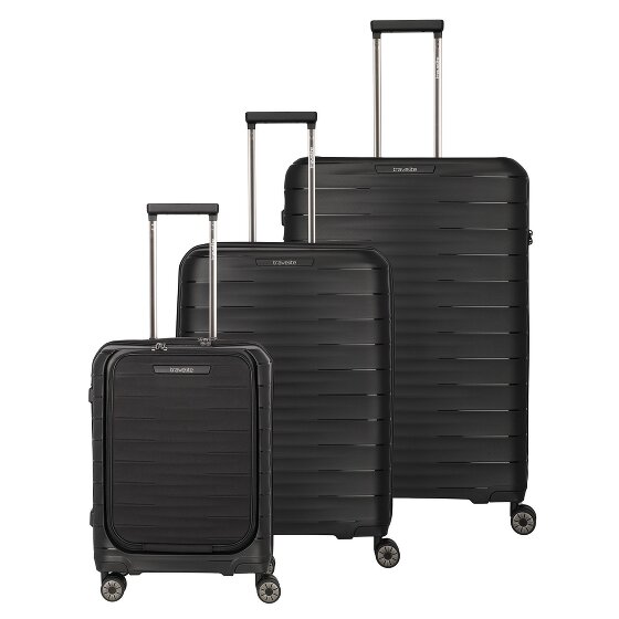 Travelite Mooby 4 wheels Suitcase set 3-piece with expansion pleat