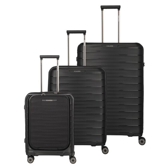 Travelite Mooby 4 wheels Suitcase set 3-piece with expansion pleat