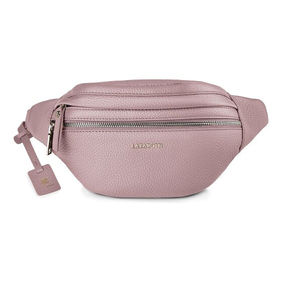 Lazarotti Bologna Leather Double-Zip Bum Bag, Crossbody, Leather, 25 cm
