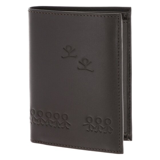 oxmox Leather Wallet RFID protection Genuine Leather 10 cm