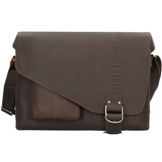aunts & uncles Hunter Big Judd briefcase leather 41 cm laptop compartment