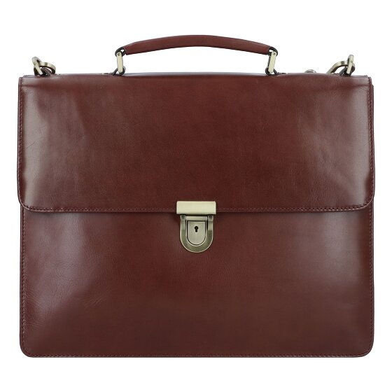 Leonhard Heyden Cambridge briefcase leather 38 cm laptop compartment