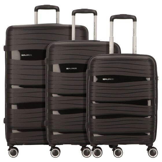 Worldpack Miami 4 wheels Suitcase set 3-piece