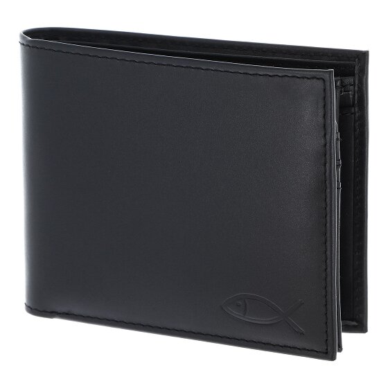 oxmox Leather Wallet RFID protection Genuine Leather 12 cm