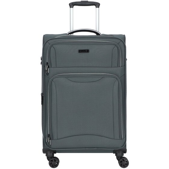 d&n Travel Line 9204 4 wheels Trolley M 66 cm with expansion pleat