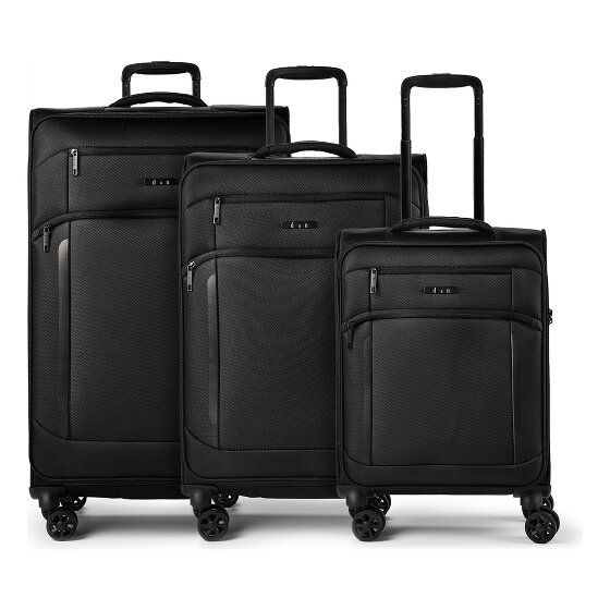 d&n Travel Line 9804 4 wheels Suitcase set 3-piece Expandable