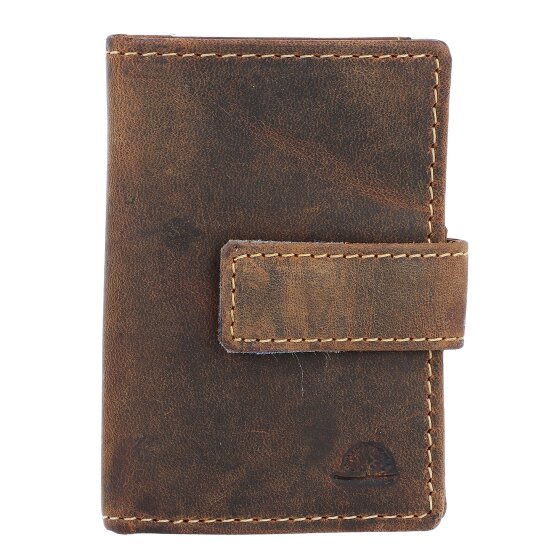 Greenburry Vintage business card case RFID leather 7 cm