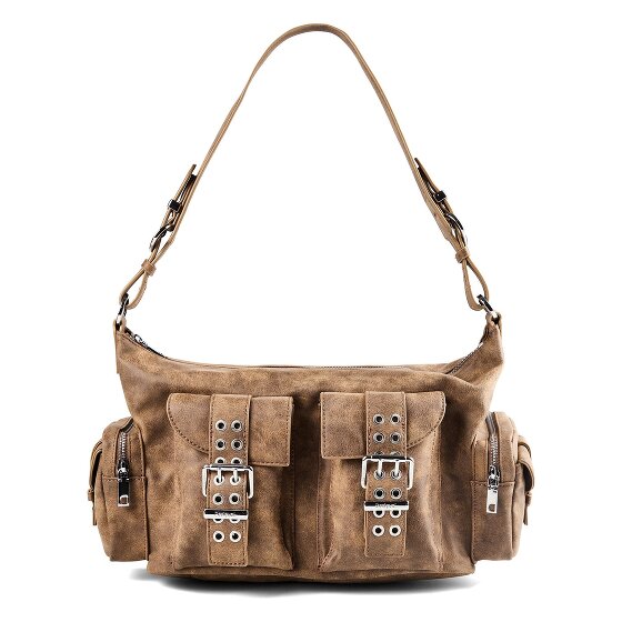 Desigual Valentine Camel Shoulder Bag 29 cm