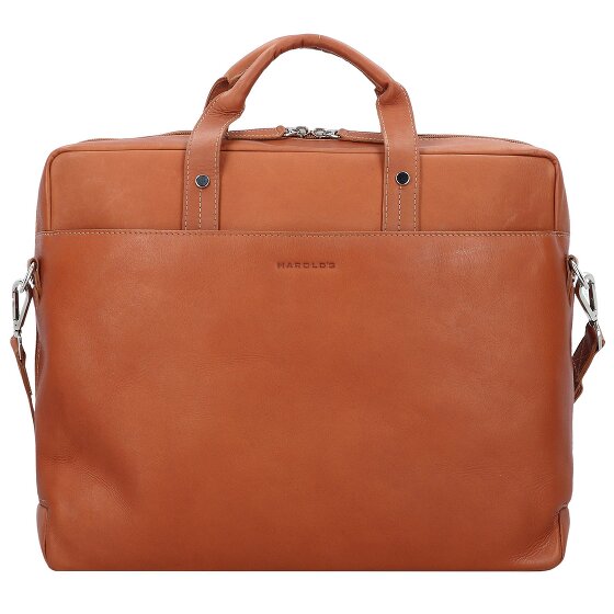 Harold's Heritage briefcase leather 38 cm laptop compartment