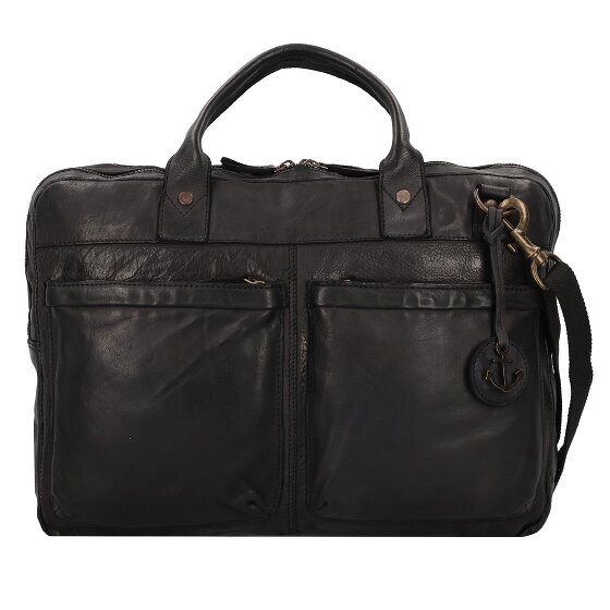 Harbour 2nd Urban Poets Briefcase Genuine Leather 50 cm Laptop compartment