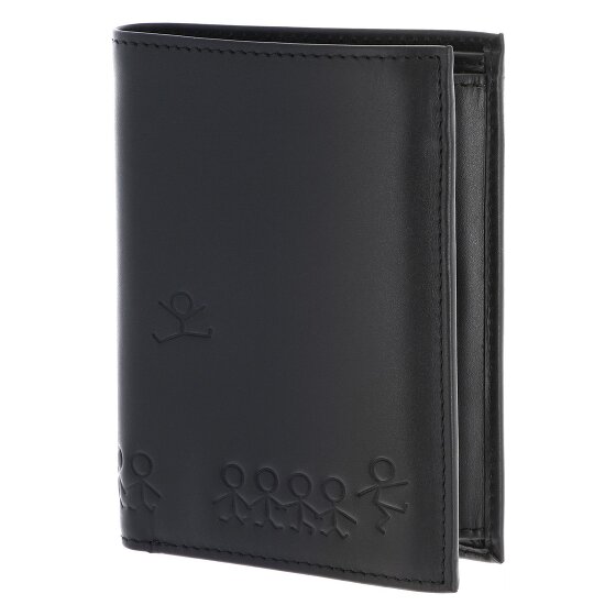 oxmox Leather Wallet RFID protection Genuine Leather 13 cm