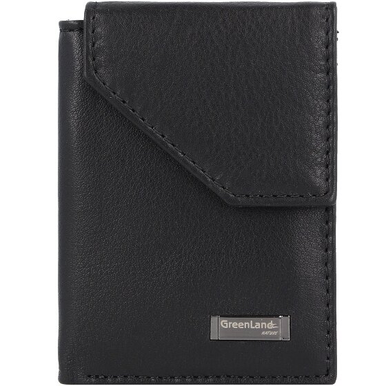 Greenland Nature Black Nappa wallet RFID leather 7 cm