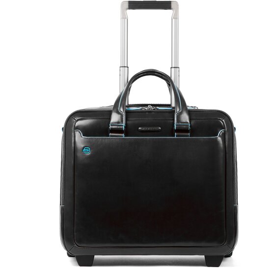 Piquadro Blue Square 2 Roll Business Trolley Leather 37 cm Laptop compartment