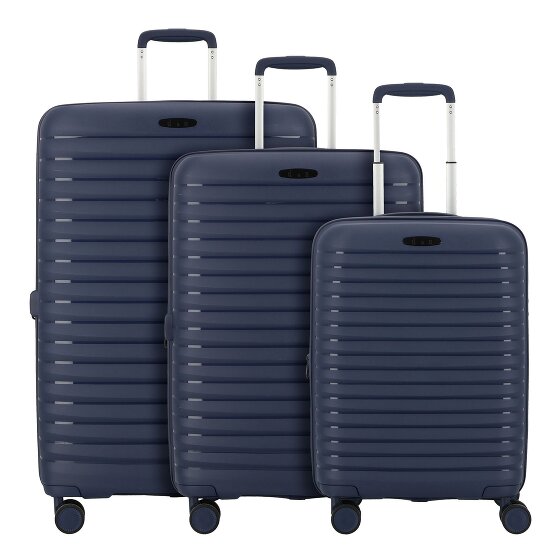 d&n Travel Line 4500 4 wheels Suitcase set 3-piece with expansion pleat