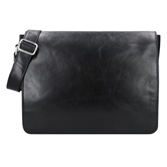 Leonhard Heyden Cambridge Messenger leather 38 cm laptop compartment