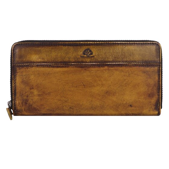 Greenburry Destressed Wallet RFID protection Leather 19 cm