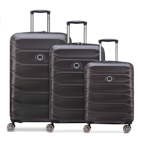 Delsey Paris Meteor 4 wheels Suitcase set 3-piece with expansion pleat