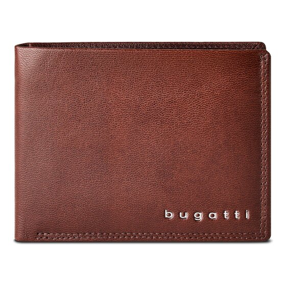 Bugatti Valencia Wallet RFID protection Genuine Leather 12 cm