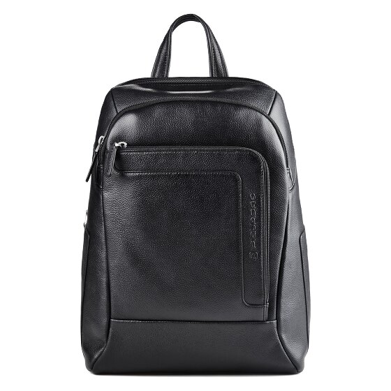 Piquadro Daypack Genuine Leather 39 cm Laptop compartment