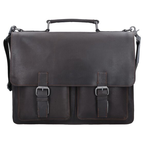 Leonhard Heyden Dakota briefcase leather 40 cm laptop compartment